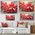 thumbnail image 4 of Designart "Expressions in Poinsettia" Floral Floater Framed Canvas Art Print, 4 of 7
