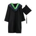 thumbnail image 1 of 1 Set Beautiful Fine Knitted Graduation Uniform Polyester Elegant Festive Touch Graduation Dress for Photography, 1 of 9