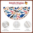 thumbnail image 3 of Rateoe Cute Sea Animals Pattern Christmas Tree Skirt with Ties , Christmas Tree Decorations, Farmhouse Christmas Decor Xmas Holiday Decorations-30", 3 of 6