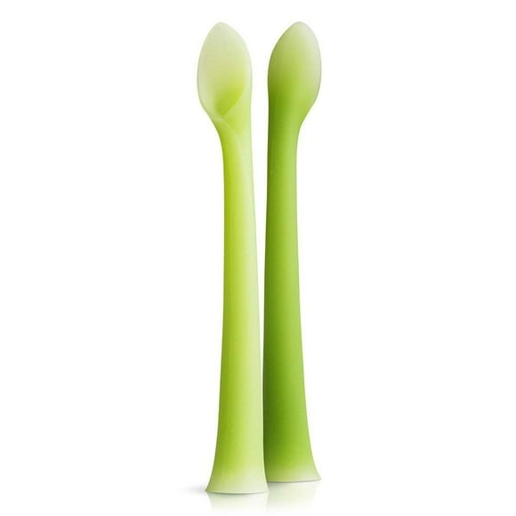 Cuchara de Alimentación Olababy Silicona Suave con Punta LED para Padres