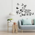 thumbnail image 2 of Just Do It Life Quote Cherry Blossom Japanese Flower Sakura Wall Sticker Art Decal for Girls Boys Kids Room Bedroom Nursery House Fun Home Decor Stickers Wall Art Vinyl Decoration Size (22x30 inch), 2 of 3