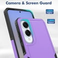 thumbnail image 5 of for Samsung Galaxy S25 Edge Case,Heavy Duty Drop Protection Edge Raised Rugged Shockproof/Drop Proof/Dust Proof Military Protective Tough Durable Cell Phone Cover for Men Women,Purple, 5 of 6