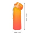 thumbnail image 4 of Botella Bebida 650ML Reutilizable Flavo Artículos para Acampar (degradado) Rojo Y Naranja, 4 of 9