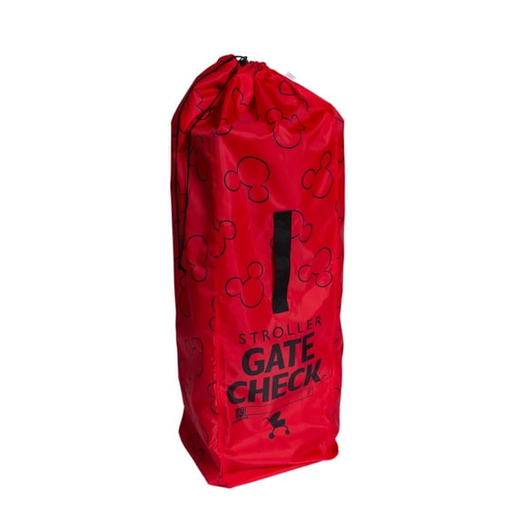 Disney Baby by J.L. Childress Gate Check Travel Bag for Umbrella-Style Baby Strollers. Red, Adult Use.