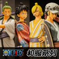 thumbnail image 1 of Cartoon Anime Figure Model One Piece Action Figures Kimono Luffy Zoro Sanji Nami Nico Car Ornaments Figurine Decor Children ToysKimono Zoro He Qiyong unisex, 1 of 1