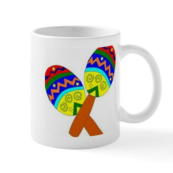 CafePress - Maracas Mugs - 11 oz Ceramic Mug - Novelty Coffee Tea Cup