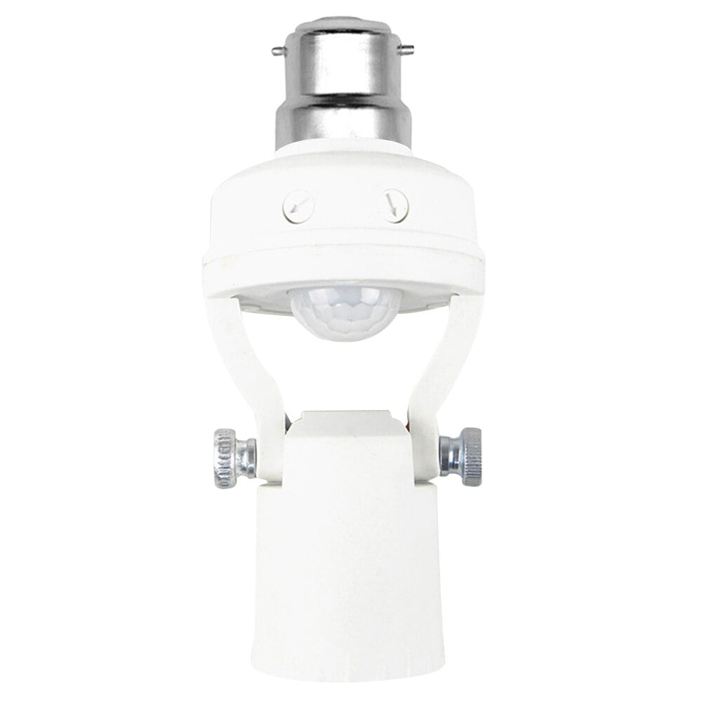 MeAddHome Rotatable Motion Sensor Light Lamp Socket Adapter Infrared