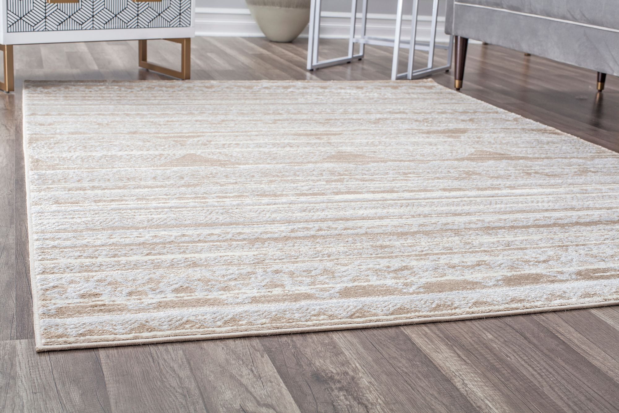 Rugs America LennoxLX10B Misty Cream Oriental Transitional Cream Area Rug, 9'x12'