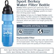Berkey SPTREP Replacement Element, Purification Filter for 22 oz Sport Berkey Water Bottle Filtration for Filtered Water on the Go