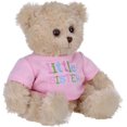 thumbnail image 3 of Bearington Ima Lil' Sister Plush Stuffed Animal Teddy Bear in Pink T-Shirt, 12 Inches, 3 of 5