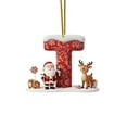 thumbnail image 1 of Christmas Tree Decoration 2D Acrylic Decoration Letter Pendant With 26 Letters Christmas Hanging Decoration DIY Crafts Christmas Home Decoration, 1 of 1