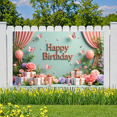 thumbnail image 6 of Colorful Design Happy Birthday Banner Balloon Decoration Gift Box Floral Elements for Birthday Party Celebration Photo Shoot Event Decoration, 6 of 7