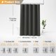 thumbnail image 5 of Bttn Cortina De Ducha De Tela De 60 Pulgadas - Juego De Cortinas De Ducha De Tela De Lino Resistente Con 10 Ganchos De Plástico Cortinas De Baño Decorativas Impermeables Estrechas Para Baños Y Bañeras, 5 of 5