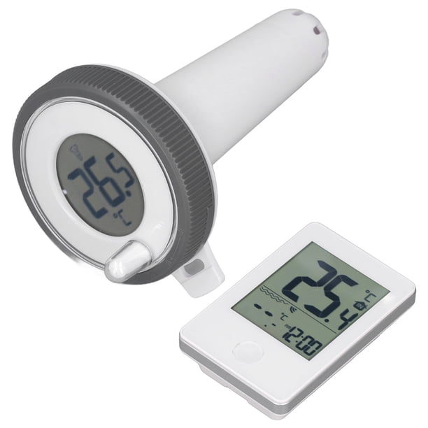 Termómetro para Piscina ANGGREK Pantalla LCD Flotante Inalámbrico Digital Impermeable Compacto