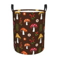 thumbnail image 2 of Goofa Woodland Mushroom Printed Circular Hamper,Laundry Basket with Handles,Storage Baskets Foldable,Large Capacity Laundry Hamper-Small, 2 of 8