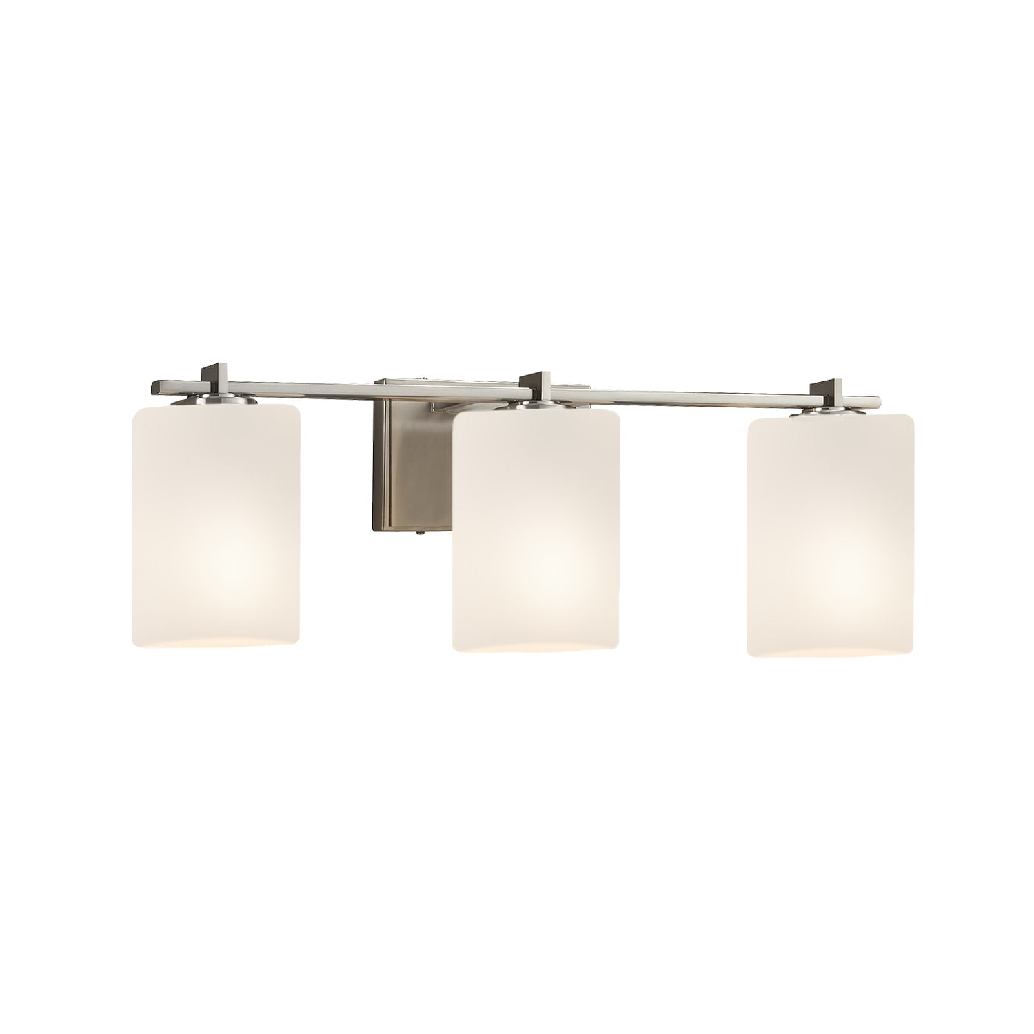 Brushed Nickel 24" Dimmable Outdoor Cylinder Vanity Light