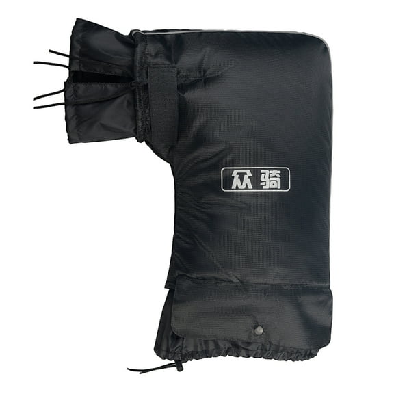 Huhudde Motorcycle Riding Waterproof Handlebar Gloves Hand Fur Muffs Winter Thermal Warm