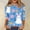 Light Blue#2, variant on Easter Shirts for Women 3/4 Length Sleeve Crewneck Tshirts with Bunny Egg Print Casual Loose Fit Tops Tee