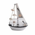 thumbnail image 2 of 4 Adornos De Velero De Madera, Regalo Ideal, Modelo De Velero De Madera Hecho A Mano, Figura De Barco Mediterráneo Para Estudiantes, Sala De Estar, Dormitorio, Baño, 14 Shell White 4 piezas, 2 of 7