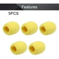thumbnail image 3 of HUGFEGWE 5Pcs Microphone Cover Sponge Foam Mic Cover Handheld Microphone Windscreen Shield Protection Micro Foam Filter Yellow for KTV Broadcasting U2536-17938, 3 of 7