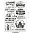 thumbnail image 2 of Happy Birthday Pattern Clear Stamps Transparent Rubber Stamps Words Candles Banner DIY, 2 of 9