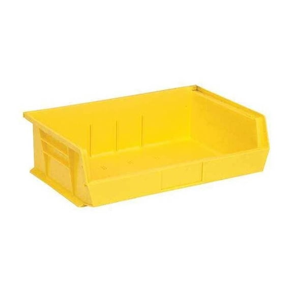 Quantum Storage QUS245YL Ultra Stack & Hang Bin, Yellow - 10.87 x 16.5 x 5 in.