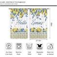 thumbnail image 5 of Lemon Kitchen Curtains 27.5Wx39H Inch Rod Pocket Rustic Yellow Fruit Farmhouse Flower Retro Blue Leaves Art Printed Summer Plant Living Room Bedroom Window Drapes Treatment Fabric 2 Panels, 5 of 5