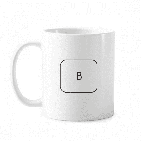 

Keyboard Symbol B Art Deco Fashion Mug Pottery Cerac Coffee Porcelain Cup Tableware