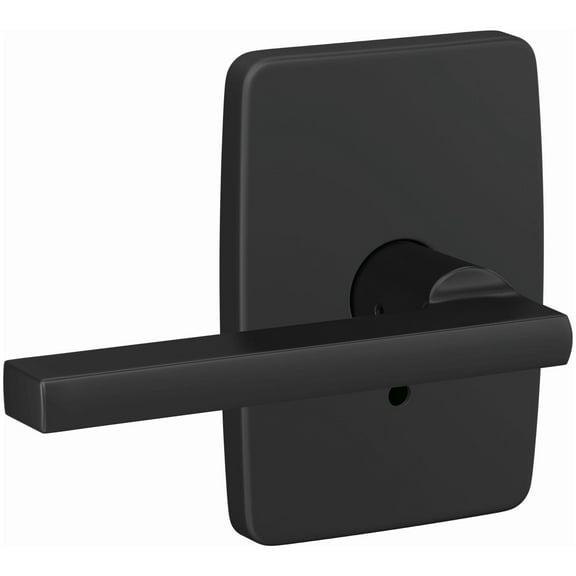 Schlage Fc172-Lat-Gee Custom Latitude Non-Turning Two-Sided Dummy Door Lever Set - Black