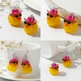 thumbnail image 5 of Fashionable Duck Keychain/Ear Pendant Decoration Fashion forward Keyring Pendant Elegant Duck Dangle Earrings Accessory, 5 of 9