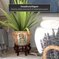 thumbnail image 3 of Red Lantern 14" Horse in Meadow Porcelain Fishbowl Planter, 3 of 7