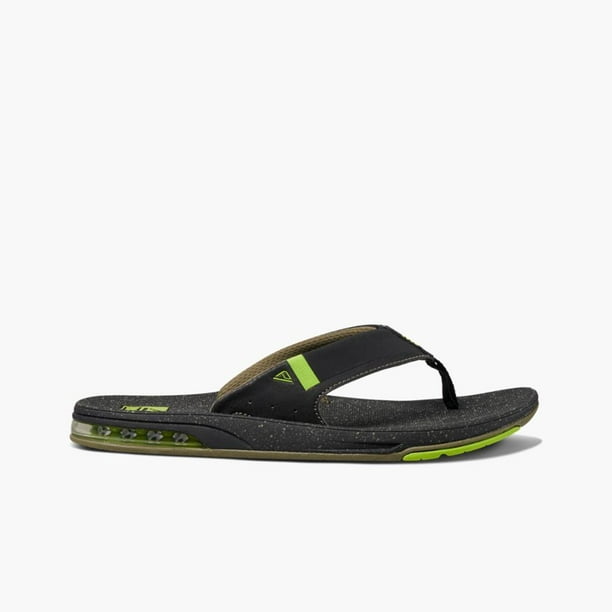 Reef Men FANNING LOW BLACK LIME GREEN SANDAL Walmart.ca