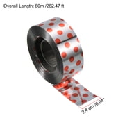 Uxcell 262ftx0.9 Repellent Ribbon Keep Away Bird Reflective Scare Tape, Red