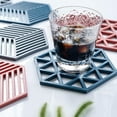 thumbnail image 2 of Silicone Pot Mats Holders Trivets for Hot Dishes, 6.3 5.5 IN Thick Durable Flexible Pads for Kitchen, Non-slip Heat Resistant Holders Trivet Mats Oven Pads Hot Mats for Hot Pots and Pans, 2 of 4