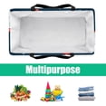 thumbnail image 5 of Santa Claus Large Foldable Oxford Cloth Cube Organizer Tote Bag Toy Basket, 5 of 7