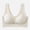 White, variant on Womens Casual Bra Full Coverage Push Up Lightly Lined Supportive Wire Free Bralette Seamless Comfort Everyday Bra 44B, Beige