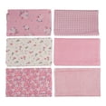 thumbnail image 3 of 6pcs Floral Assorted Pre Cut Cotton Fabric Quilt Sewing Bundle Square Fat DIY, 3 of 11