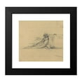 thumbnail image 2 of Charles Meryon 16x15 Black Modern Framed Museum Art Print Titled - Seated Female Figure for ‘San Francisco- (Probably C. 1856), 2 of 5