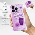 thumbnail image 5 of iPhone 13 Pro Case, Shockproof Kawaii TPU Phone Case for iPhone 13 Pro 2021 (6.1 Inch), with Soft Cute Back Case for Girls and Women, Purple Love, 5 of 13