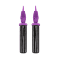 thumbnail image 1 of 2 Pcs Portable Balloon Inflator Hand Manual Inflator Swim Ring Pump Air Inflator For Party Home Shop Long and Round Balloon (Purple), 1 of 2