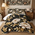 thumbnail image 2 of Manfei Rustic Wildflower Peony Quilt King 3 Pieces,Cottagecore Blossom King Coverlet Set,1 Bedspread and 2 Pillowcases, 2 of 7