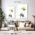 thumbnail image 3 of Elephant Stock The Elephant And The Balloons Wall Art - Vertical Canvas Wall Art - Living Room Wall Decor - Animal Canvas - White And Pink Decor By Ashvin Harrison - 20" x 30", 3 of 4