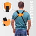 thumbnail image 3 of Orange， Brush Cutter Harness - Double Shoulder Strap - Trimmer Harness - for Brush Cutter, Chainsaw and Lawn Mower; Compatible with Stihl FS, km Series String Trimmers, 3 of 5