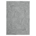 thumbnail image 6 of GlowSol 10' x 13' Area Rug Modern Braided Print Rugs for Living Room Bedroom Non-Slip Low Pile Accent Rug Washable Floor Cover, Gray, 6 of 8