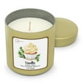 Mainstays 8oz Gold Tin Candle, Vanilla