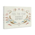 thumbnail image 3 of Stupell Industries Eclectic Feel The Fear Inspirational Canvas Art, 24 x 16, by Kim Allen, 3 of 9