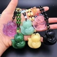 thumbnail image 3 of RSAMD Unisex Chinese Hand-Carved Fox Pendant Necklace Fashion Blessing Beads Necklajo-Black-, 3 of 9