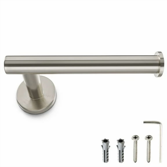 Brushed Nickel Bath Toilet Paper Roll Holder Wall Mounted Sus304 Stainless Steel