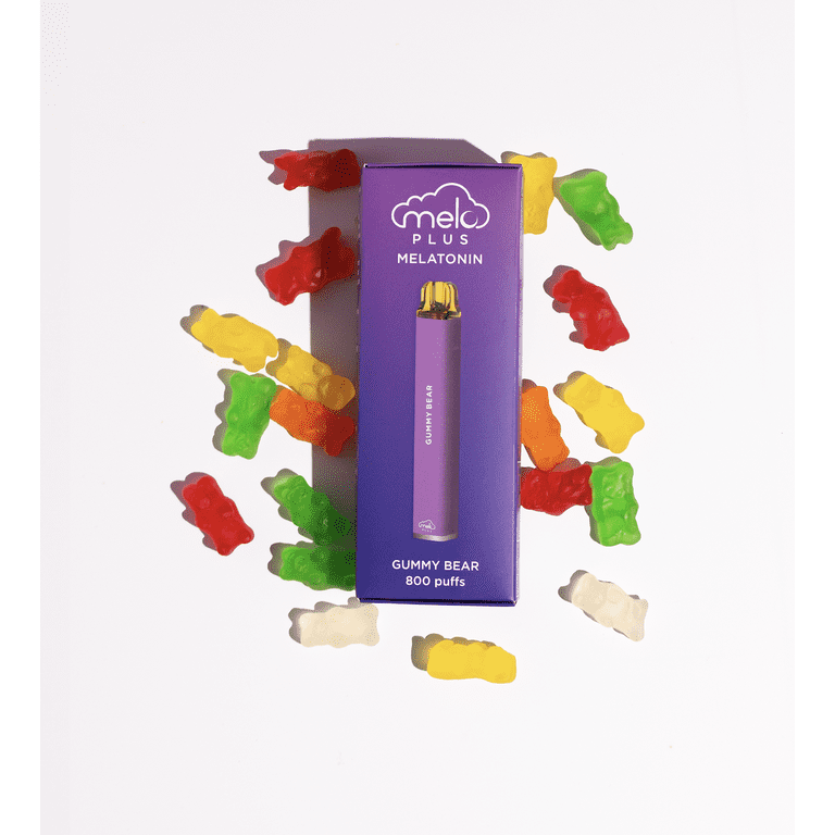 MELO Plus Melatonin Diffuser, Gummy Bear Flavor, 800 Puffs, Nicotine-Free -  Walmart.com