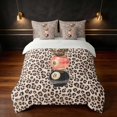 thumbnail image 3 of Erosebridal 8 Ball Twin Bedding Coral Bedding Comforter Set, Coral Leopard 7 Pieces, 3 of 6